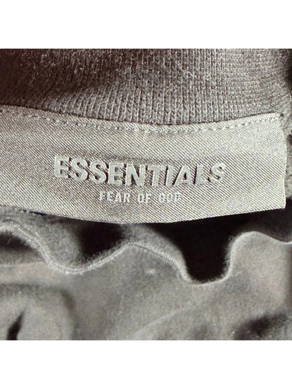 Fear Of God Essentials Sweatshirt Mens L Black Classic Fleece Crew Neck Outdoor - Picture 15 of 16